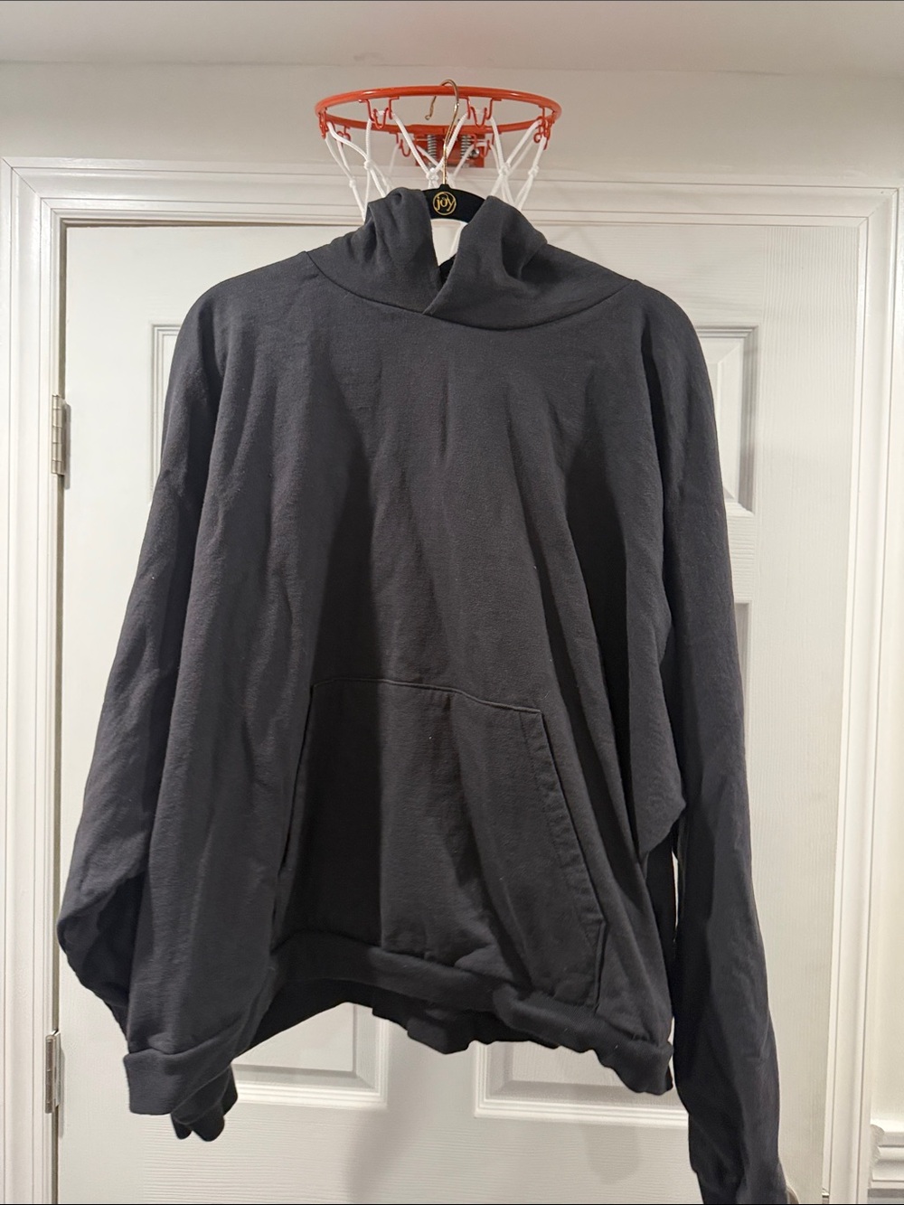 YZY Men's Black Hooded Sweater